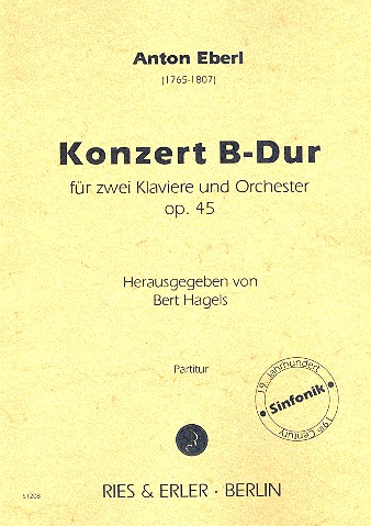 Konzert B-Dur op.45 für 2 Klaviere