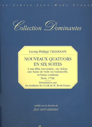 Nouveaux quatuors en 6 suites à flute,