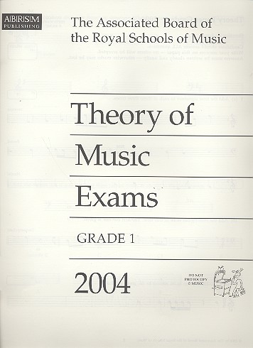 Theory of Music Exams Grade 1 2004