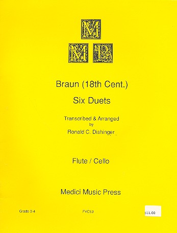 6 Duets for flute and cello