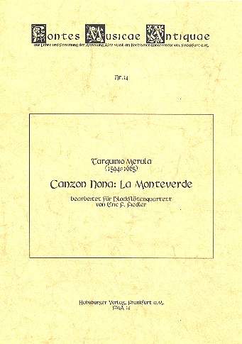 Canzon nona - La Monteverde