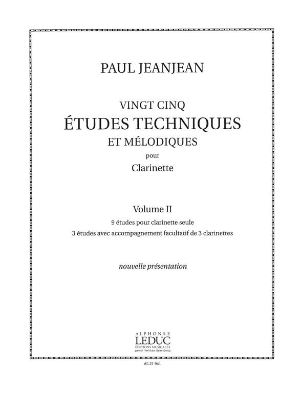 25 Études techniques et melodiques