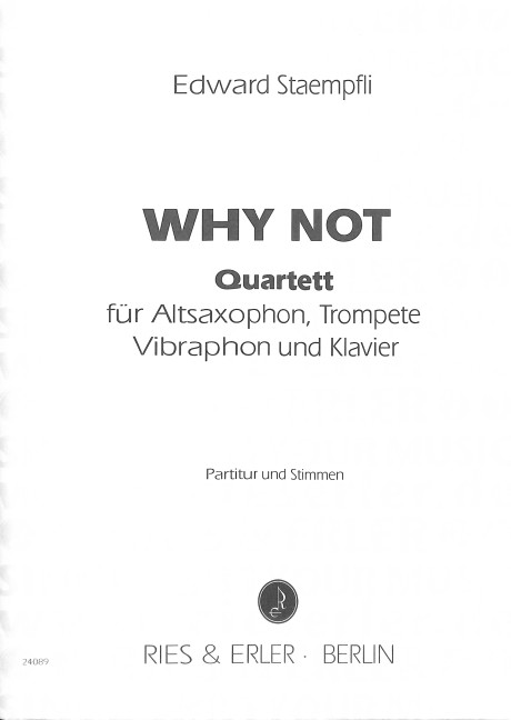 Why not für Altsaxophon, Trompete