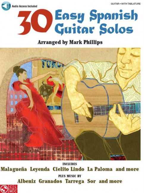 30 easy Spanish Guitar Solos (+Audio Access)
