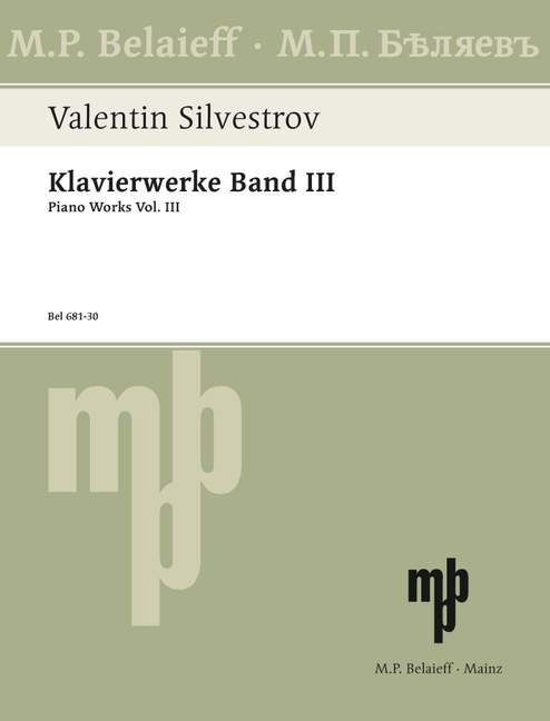 Klavierwerke Band 3 Werke von 1996 - 2003