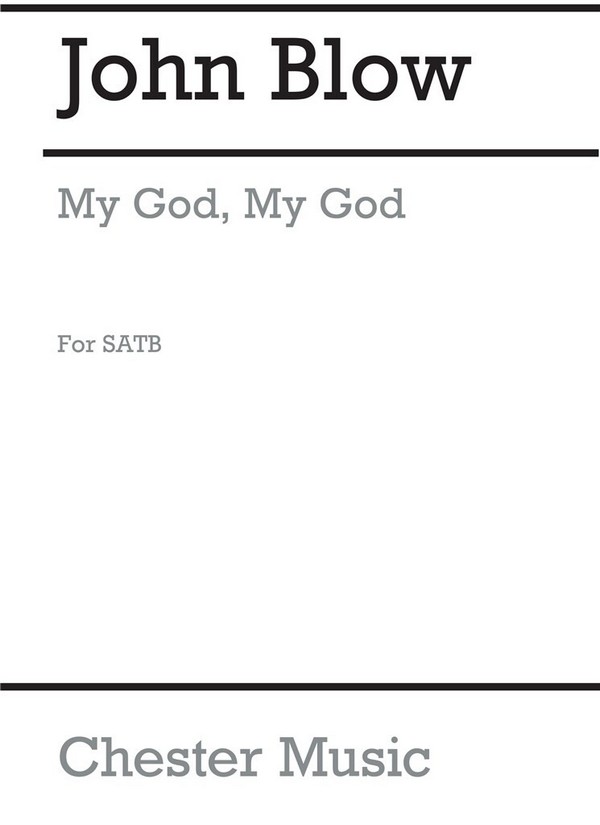 My God my God for mixed chorus