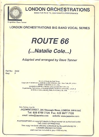 Route 66: for vocals and big band