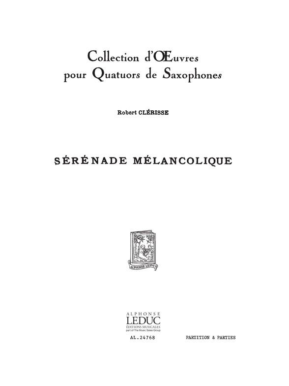 Sérénade mélancholique für
