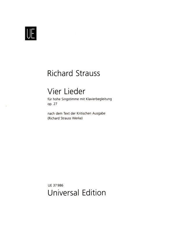 4 Lieder op.27