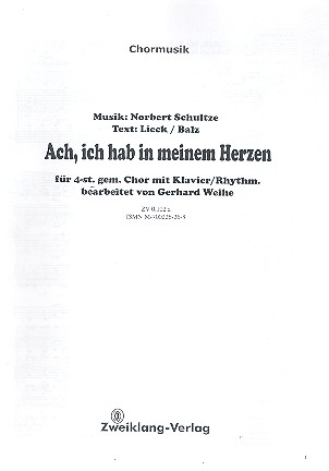Ach ich hab in meinem Herzen