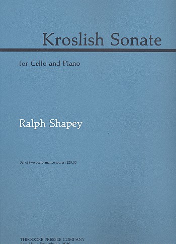 Kroslish Sonata for cello and piano