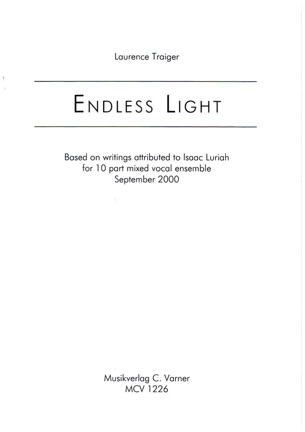 Endless Light für gem Chor a cappella