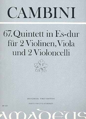 Quintett Es-Dur Nr.67 für 2 Violinen,