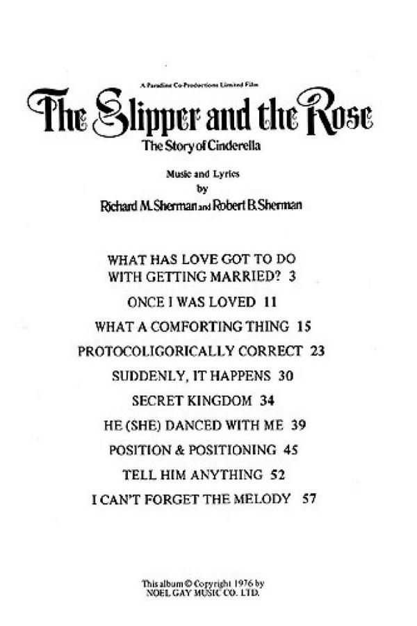 Selections from "The Slipper and the Rose"