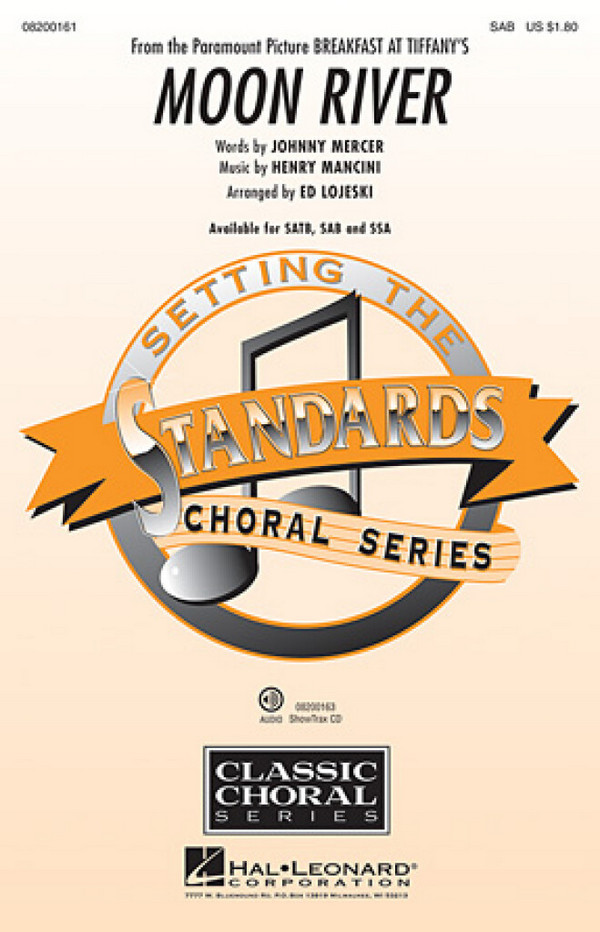 Moon River for mixed chorus (SAB)