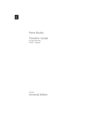 Troisième Sonate: Formant 1: Antiphonie