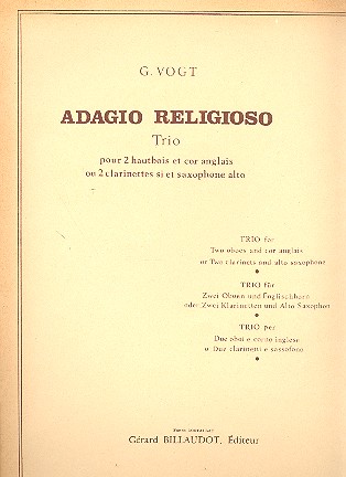 Adagio Religioso Trio pour