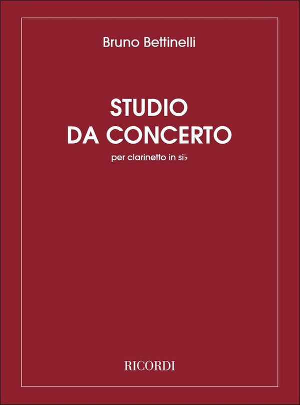 Studio da concerto per clarinetto