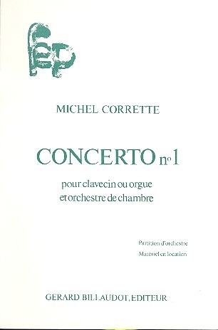Concerto no.1 op.26 pour clavecin ou orgue