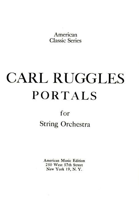 Portals for string orchestra
