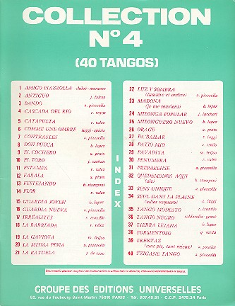 Collection no.4 40 Tangos