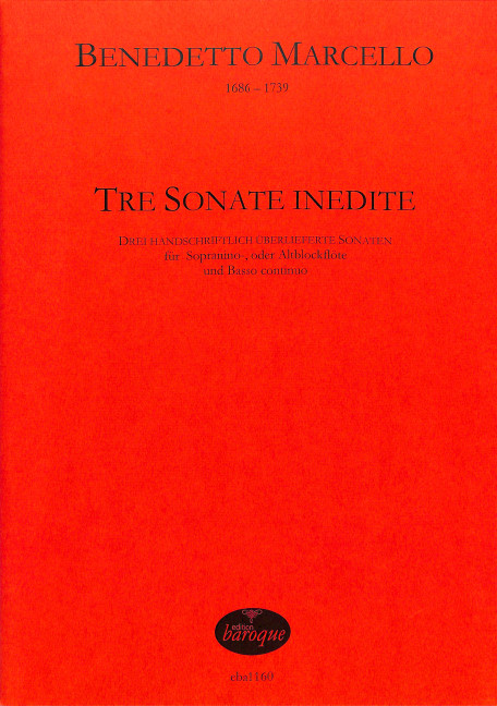 3 Sonate inedite für Sopranino-