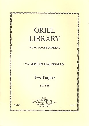 2 Fugues für 4 Blockflöten (SATB)