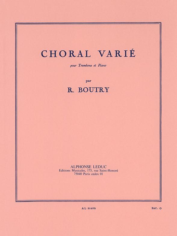 Choral Varié pour trombone et piano