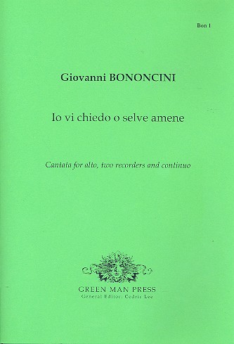 Io vi chiedo o selve amene für