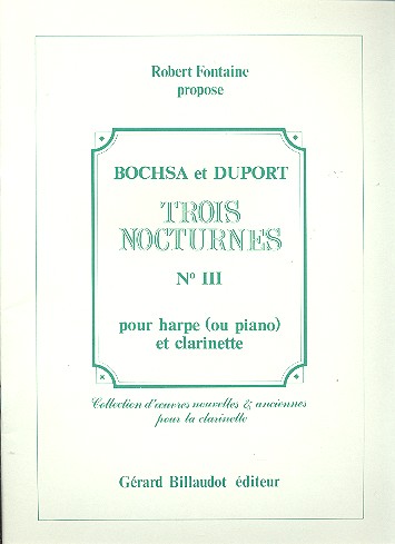 Nocturne Nr.3 für Harfe (Klavier) und Klarinette
