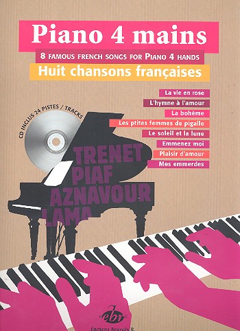 8 Chansons francaises (+CD): pour piano
