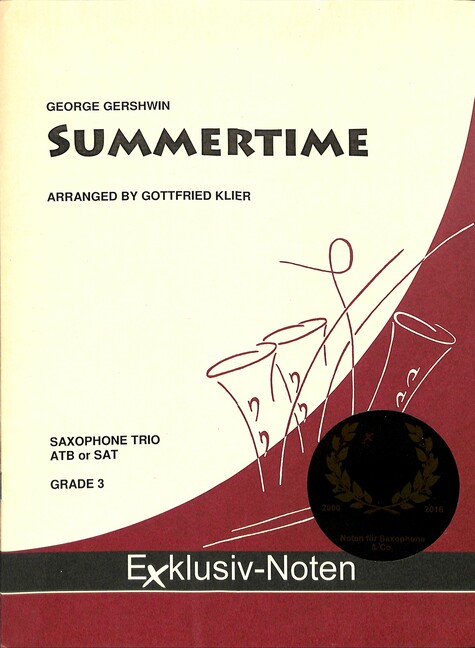Summertime für 3 Saxophone