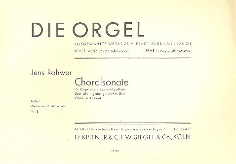 Choralsonate über ein eigenes geistliches Lied