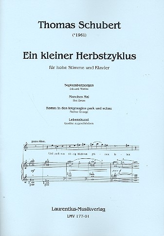 Ein kleiner Herbstzyklus für Gesang (hoch)