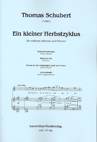 Ein kleiner Herbstzyklus für Gesang (mittel)