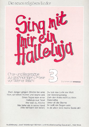 Sing mit mir ein Halleluja Band 3