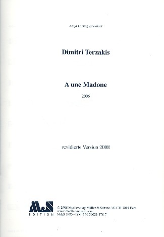 A une Madonne für Kammerorchester