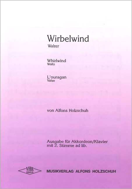 Wirbelwind Walzer für Akkordeon