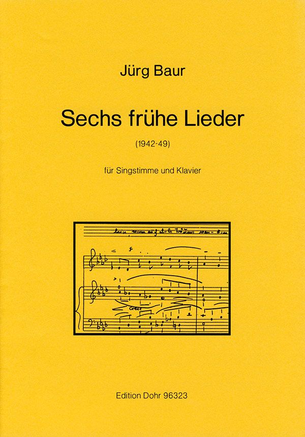 6 frühe Lieder für Singstimme und