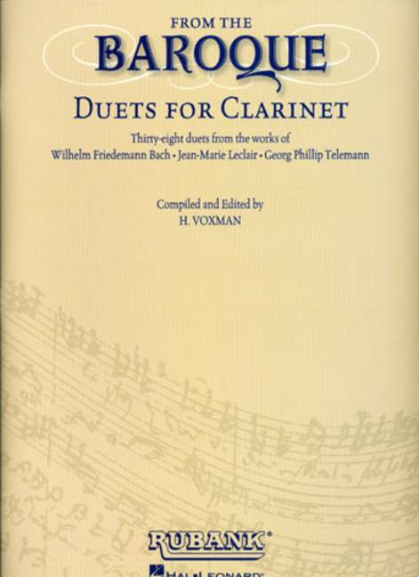 From the Baroque for 2 clarinets