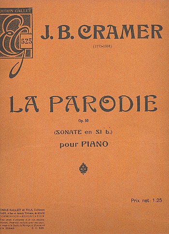 La Parodie op.50 Sonate sib majeur
