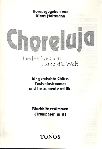 Choreluja für gem Chor, Tasteninstrument