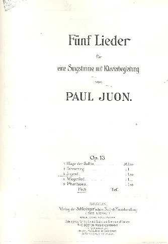 Jugend op.13,3