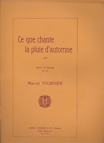 Ce que chante la pluie d'automne