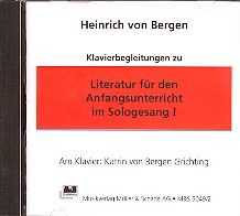 Klavierbegleitungen zu Literatur für den Anfangsunterricht im