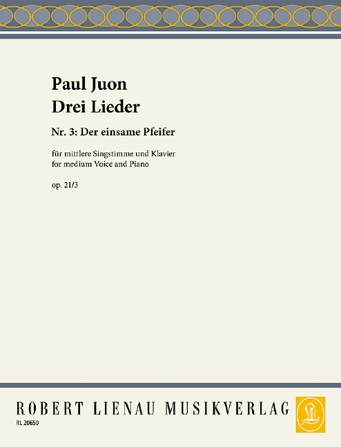 Der einsame Pfeifer op.21,3