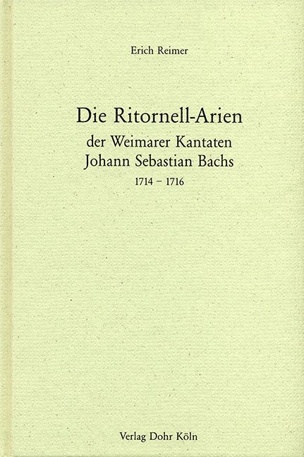 Die Ritornell-Arien der Weimarer