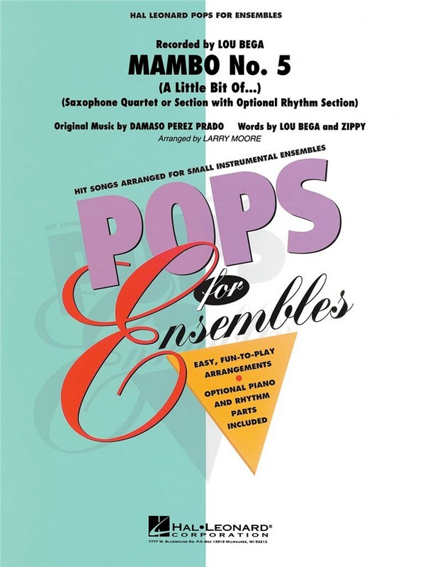 Mambo Nr.5: für 4 Saxophone (Ensemble)