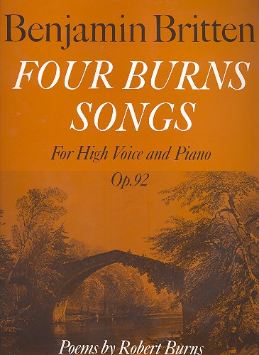 4 Burns Songs op.92 for high voice