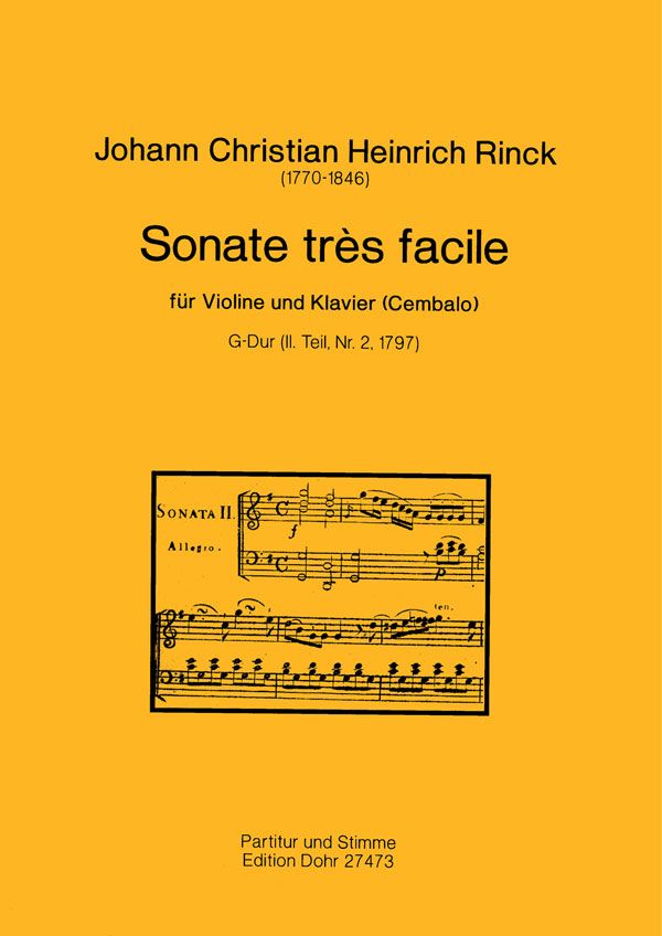 Sonate G-Dur très facile (2.Teil, Nr.2, 1797)